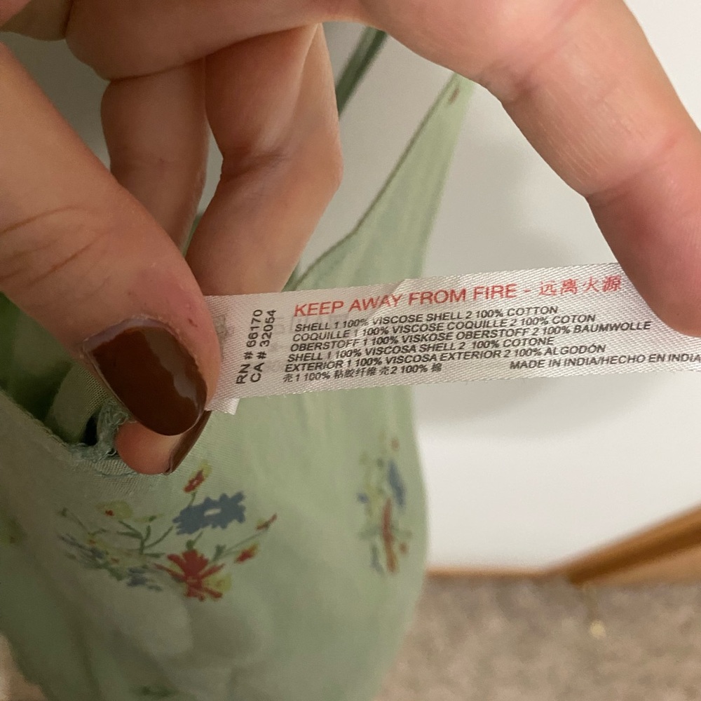 Urban Outfitters Mint Floral Jumpsuit - Picture 5 of 5